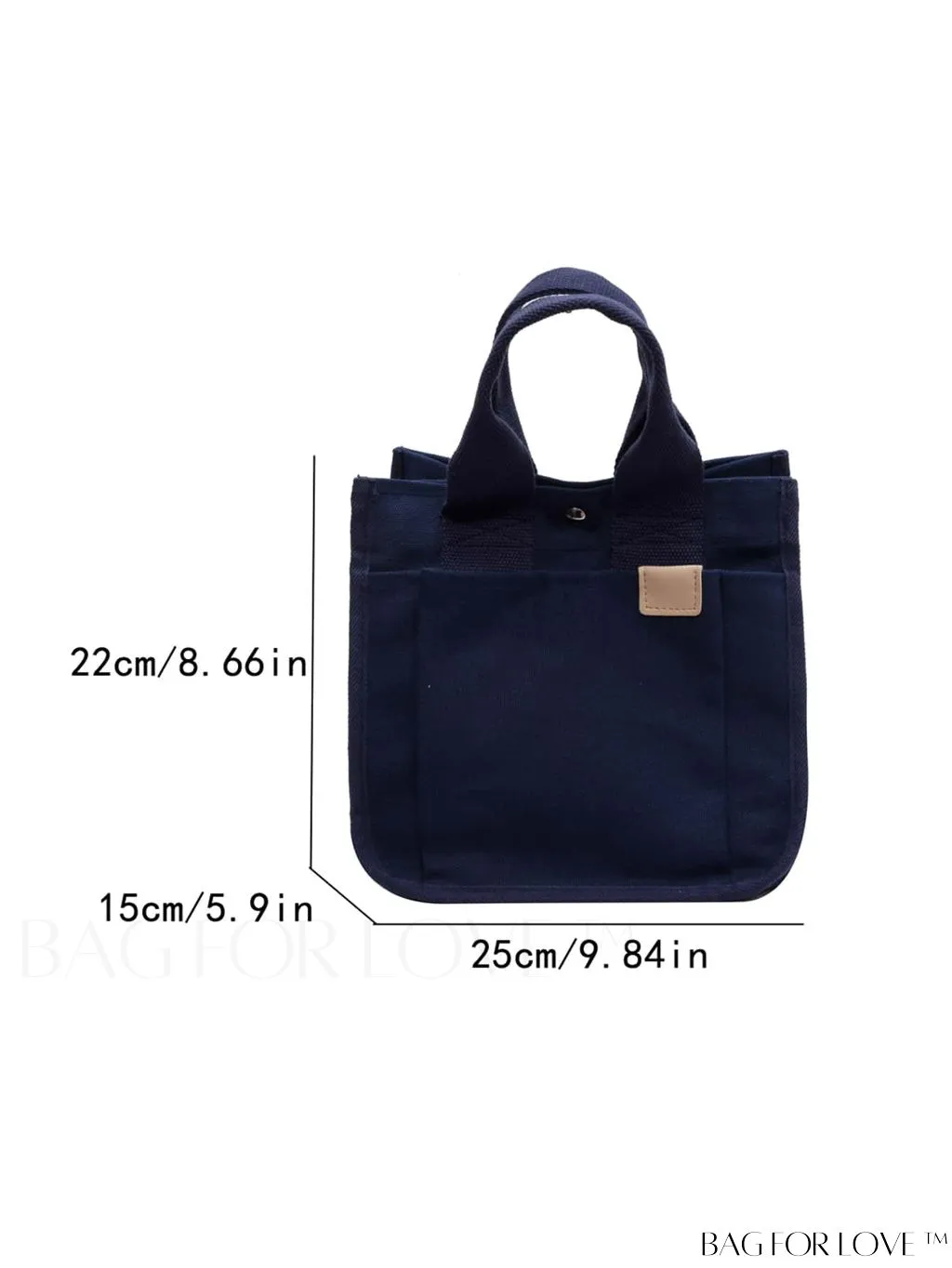 BagForLove - Stylish Mini Canvas Tote Bag: Small Satchel Handbag for Women, Fashionable Crossbody Purse