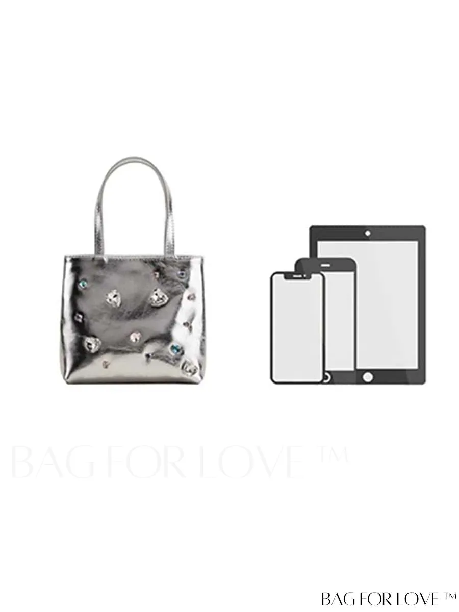 BagForLove - Stylish Rhinestone-Adorned Mini Handbag