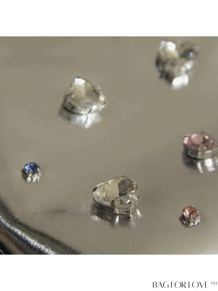 BagForLove - Stylish Rhinestone-Adorned Mini Handbag