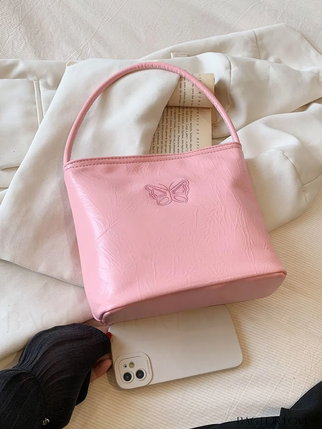 BagForLove - Stylish Summer Casual Tote Bag with Embroidered Lettering - New Arrivals
