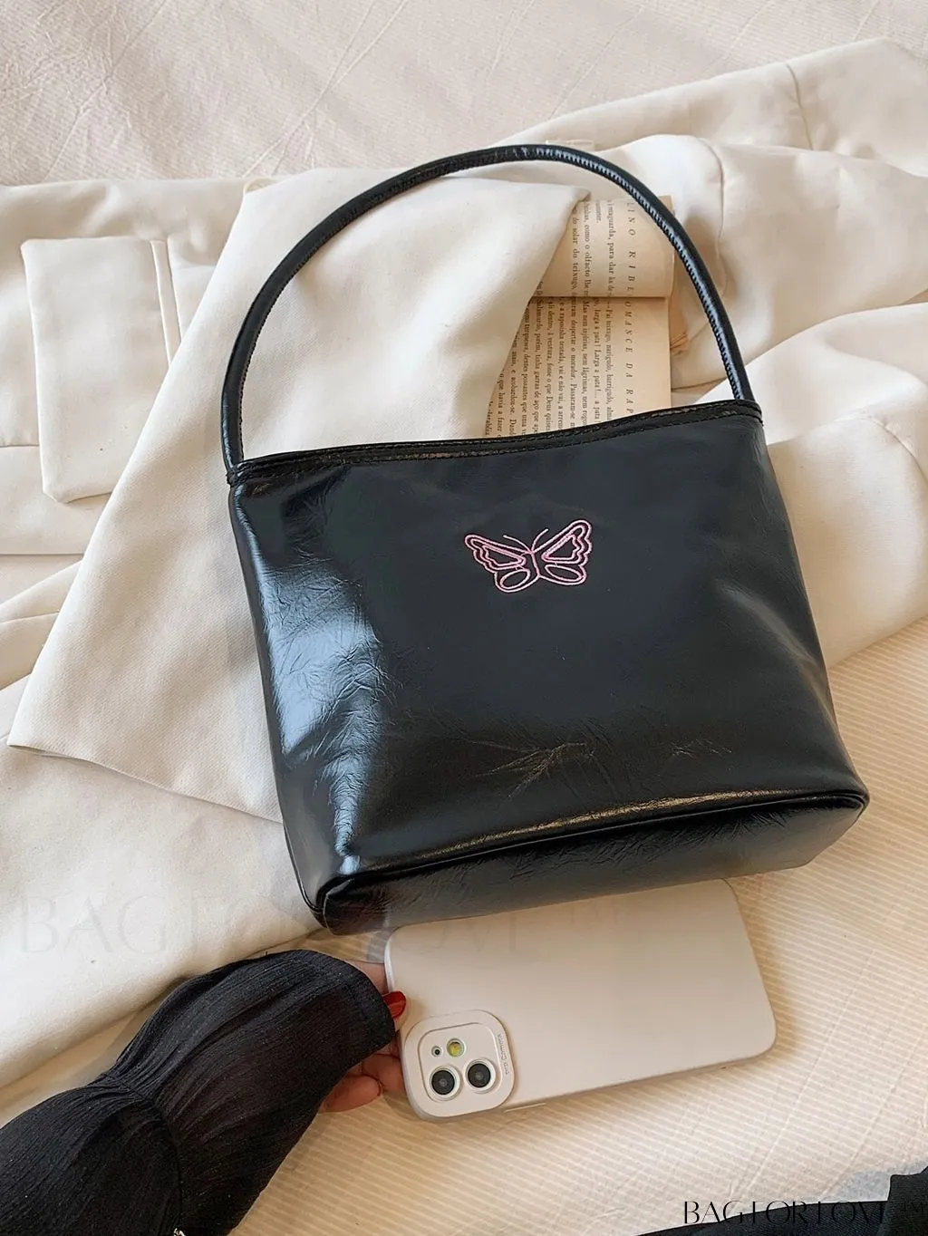 BagForLove - Stylish Summer Casual Tote Bag with Embroidered Lettering - New Arrivals