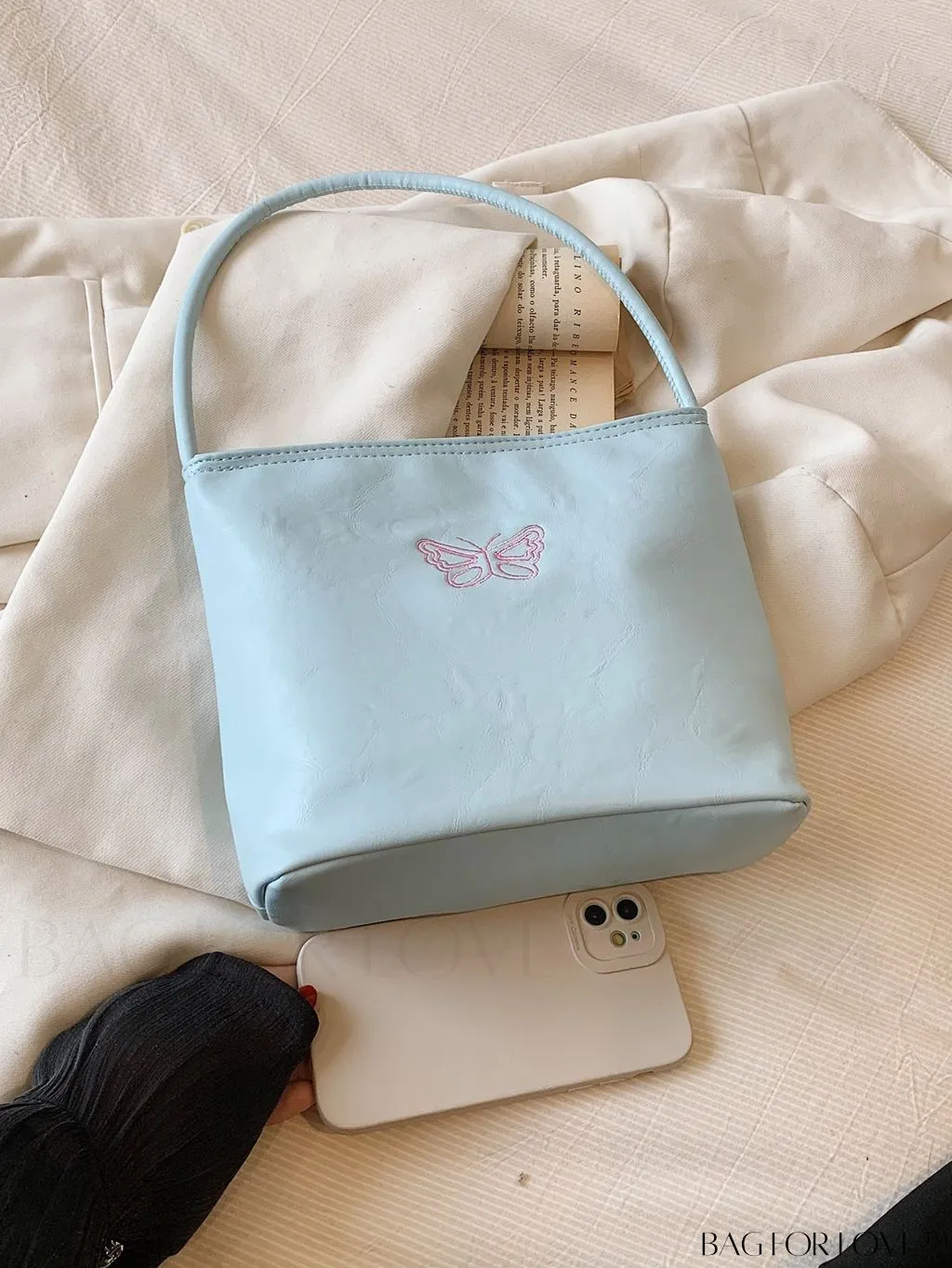BagForLove - Stylish Summer Casual Tote Bag with Embroidered Lettering - New Arrivals