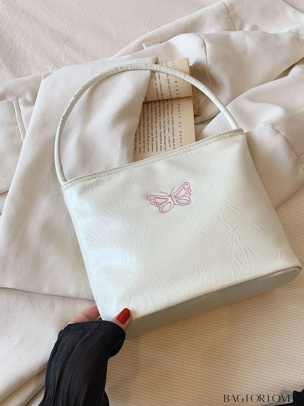 BagForLove - Stylish Summer Casual Tote Bag with Embroidered Lettering - New Arrivals