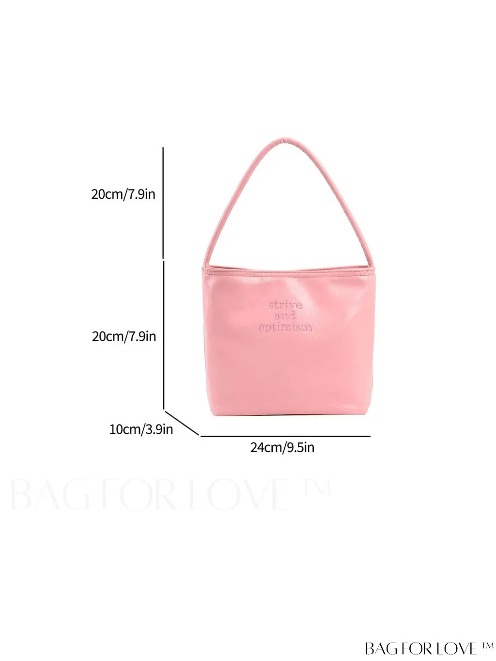 BagForLove - Stylish Summer Casual Tote Bag with Embroidered Lettering - New Arrivals