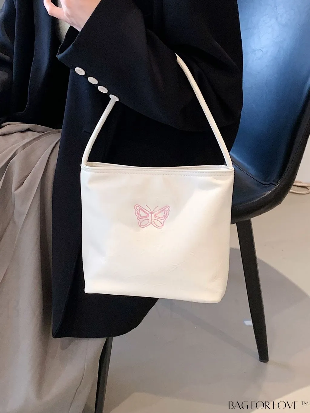 BagForLove - Stylish Summer Casual Tote Bag with Embroidered Lettering - New Arrivals