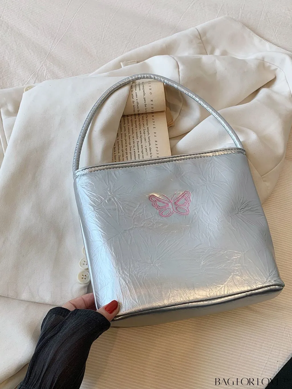 BagForLove - Stylish Summer Casual Tote Bag with Embroidered Lettering - New Arrivals