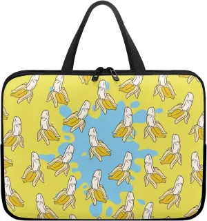 Bananas Print Laptop Tote Bags for Women Girls Laptop Work Bag with Handle 17.3Inch Large Teacher Laptop Tote Bag Cute Laptop Sleeve Case Computer Bag Notebook Bag Handbag Briefcase