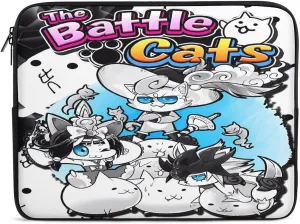 Battle-Cats Slim Laptop Bag - Lightweight And Water-Resistant Carrying Case with Handle
