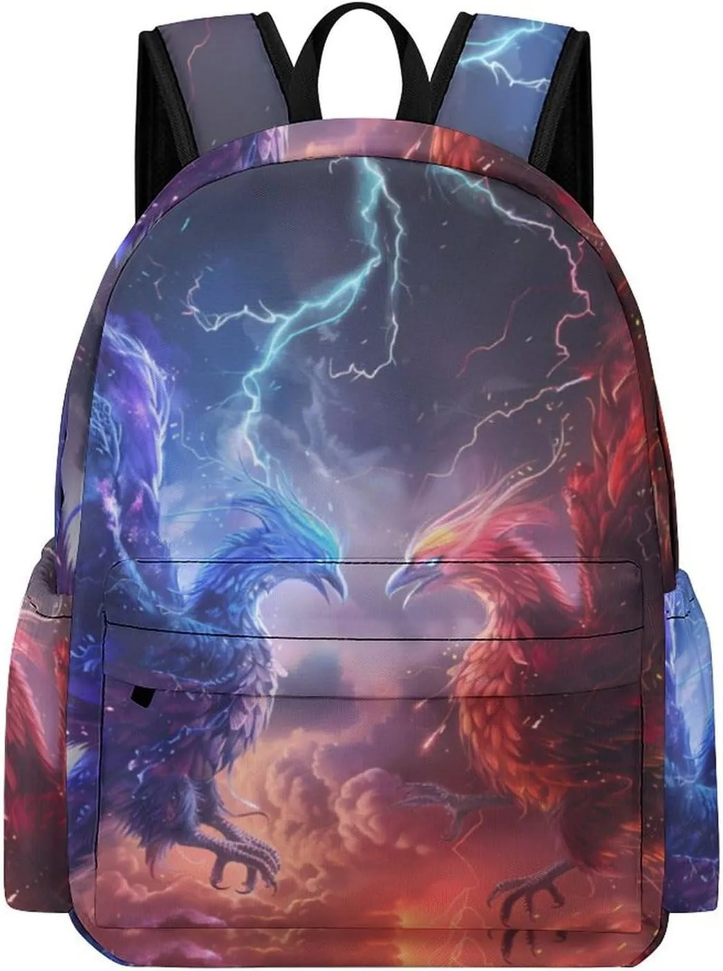 Battle of Phoenix Cool Thundering Travel Backpack Lightweight Laptop Backpack Casual Daypacks Shoulder Purse Bags for Men Women