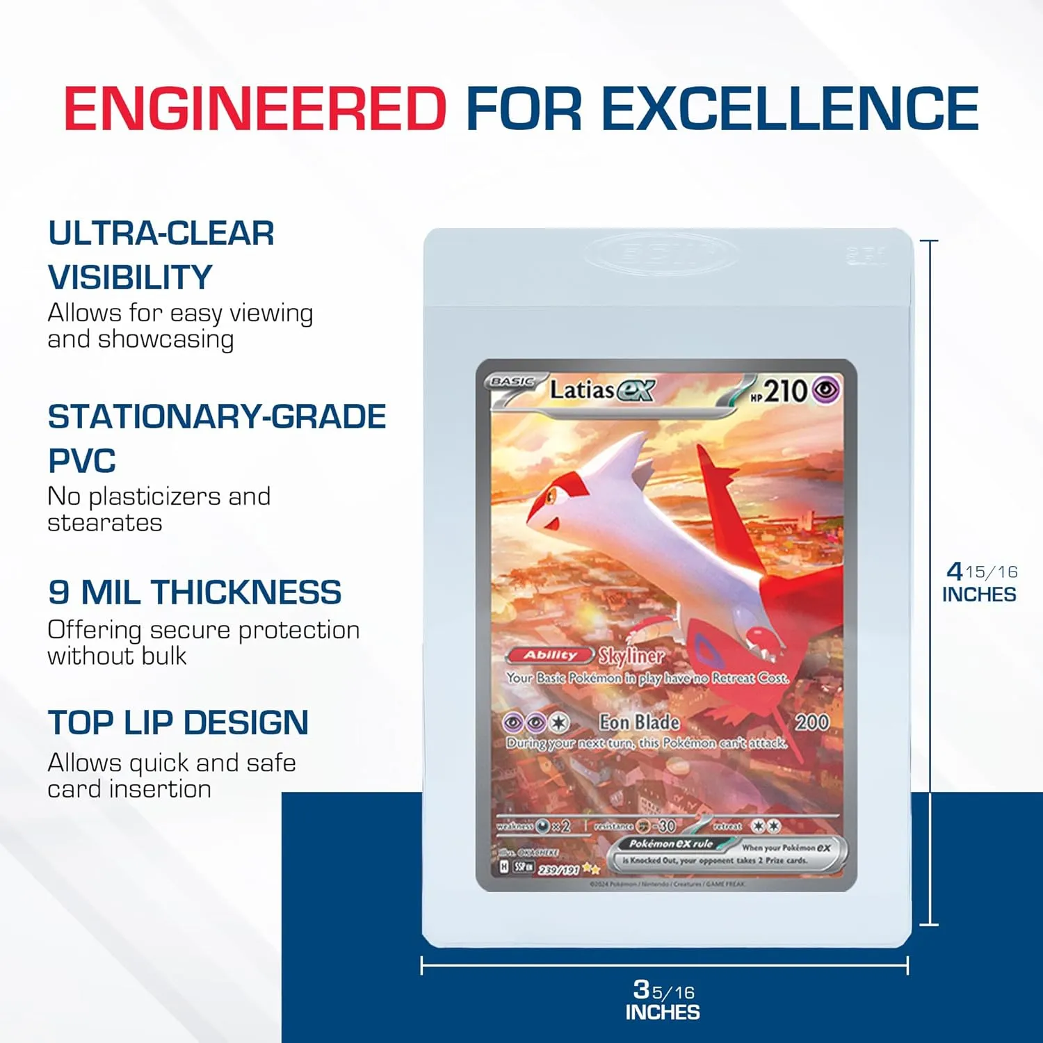 BCW Semi Rigid Card Holder #1 | 100 Pack | Semi Rigid Card Sleeves for Grading | PSA Submission Card Savers I for Sports, Pokémon, and Memorabilia Cards