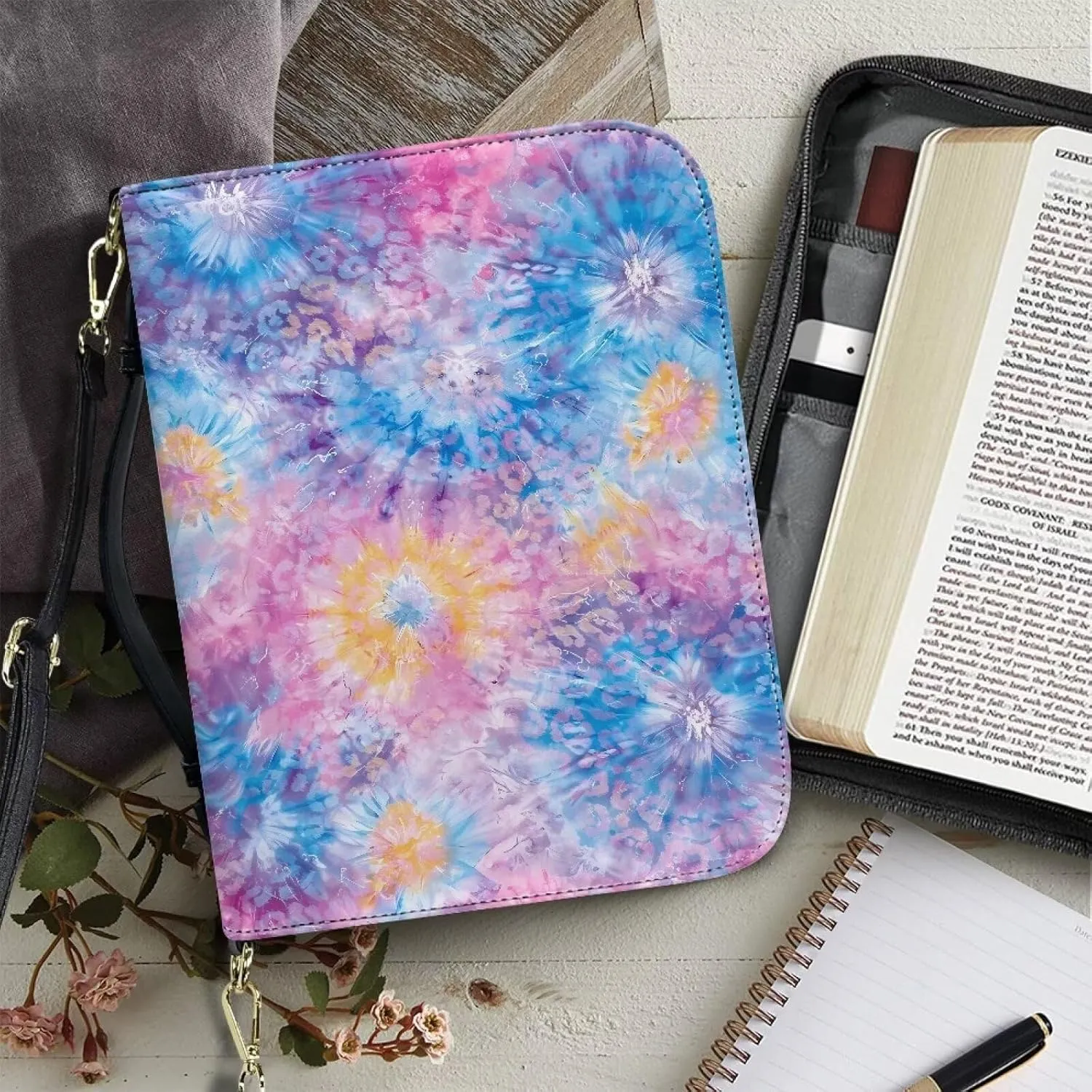 Bible Bags and Totes for Women Men Bible Cover Case for Women Men Leather Bible Covers for Women Men with Pockets
