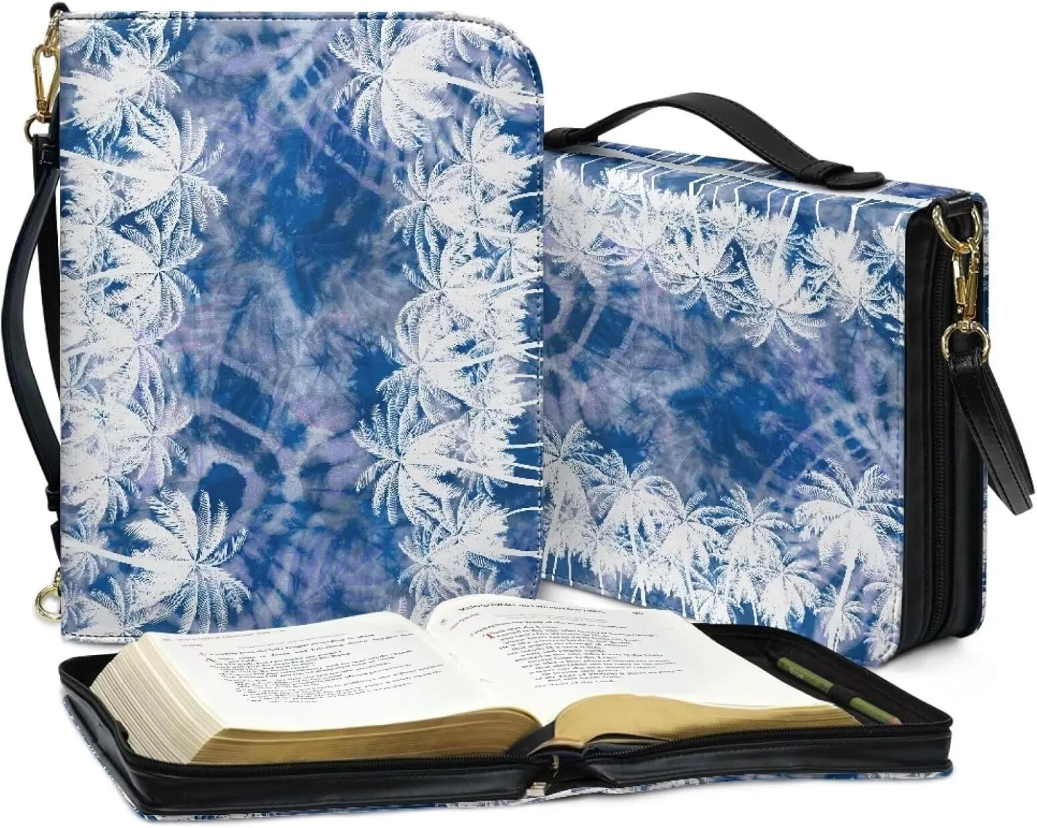 Bible Bags and Totes for Women Men Bible Cover Case for Women Men Leather Bible Covers for Women Men with Pockets