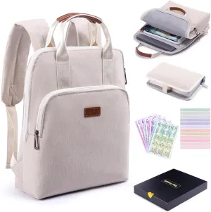 Bible Carring Backpack with Bible Cover,12 Highlighters and 75 Bible Tabs - Bible Bags -Bible Carrying Case -Bible Cover Case for Bible Study Suppliers, Bible Accessories for Women,Men