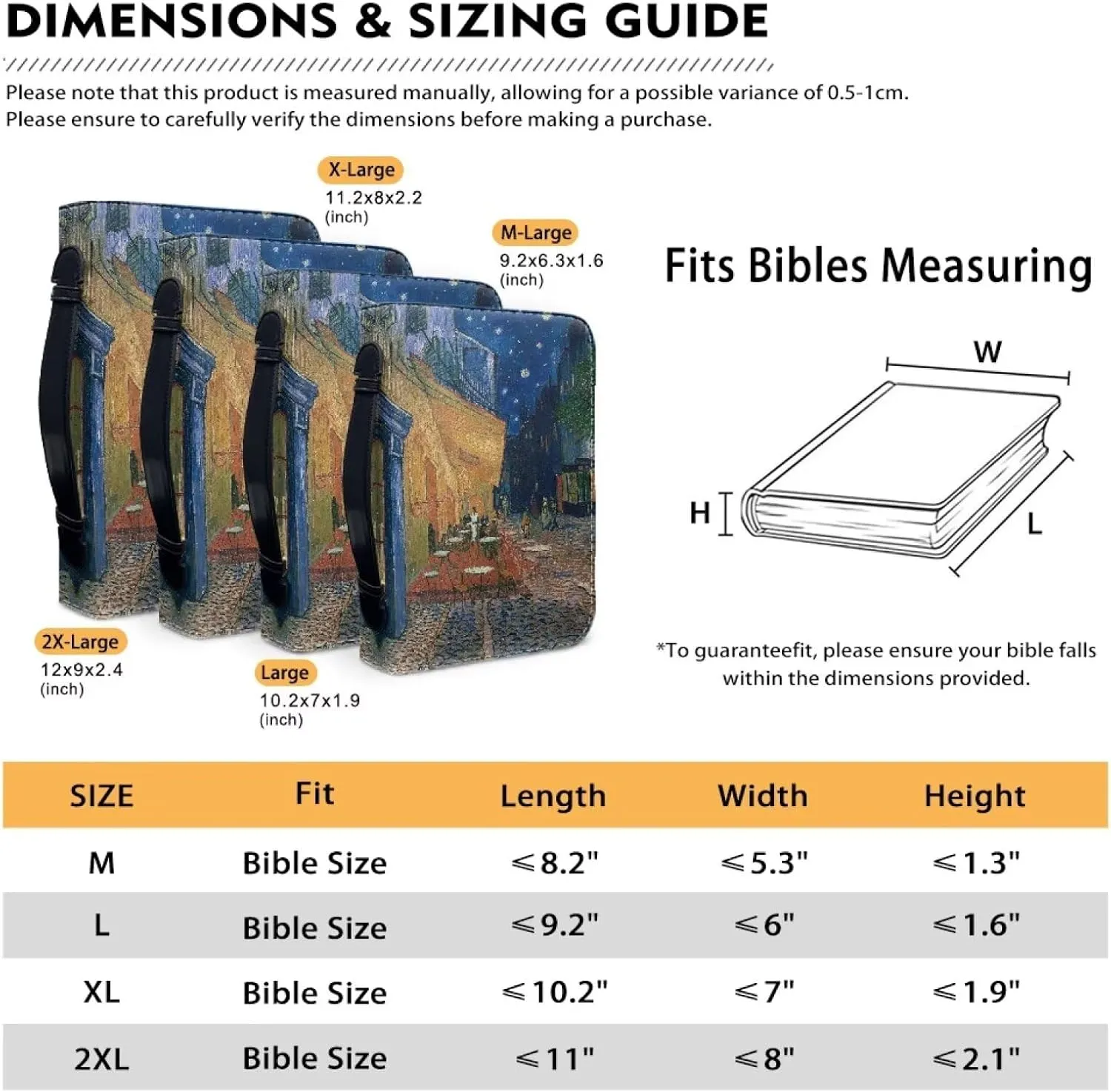 Bible Case for Women, Carrying Case With Handle and Zipper Pocket, Covers, Bags, Totes and Accessories