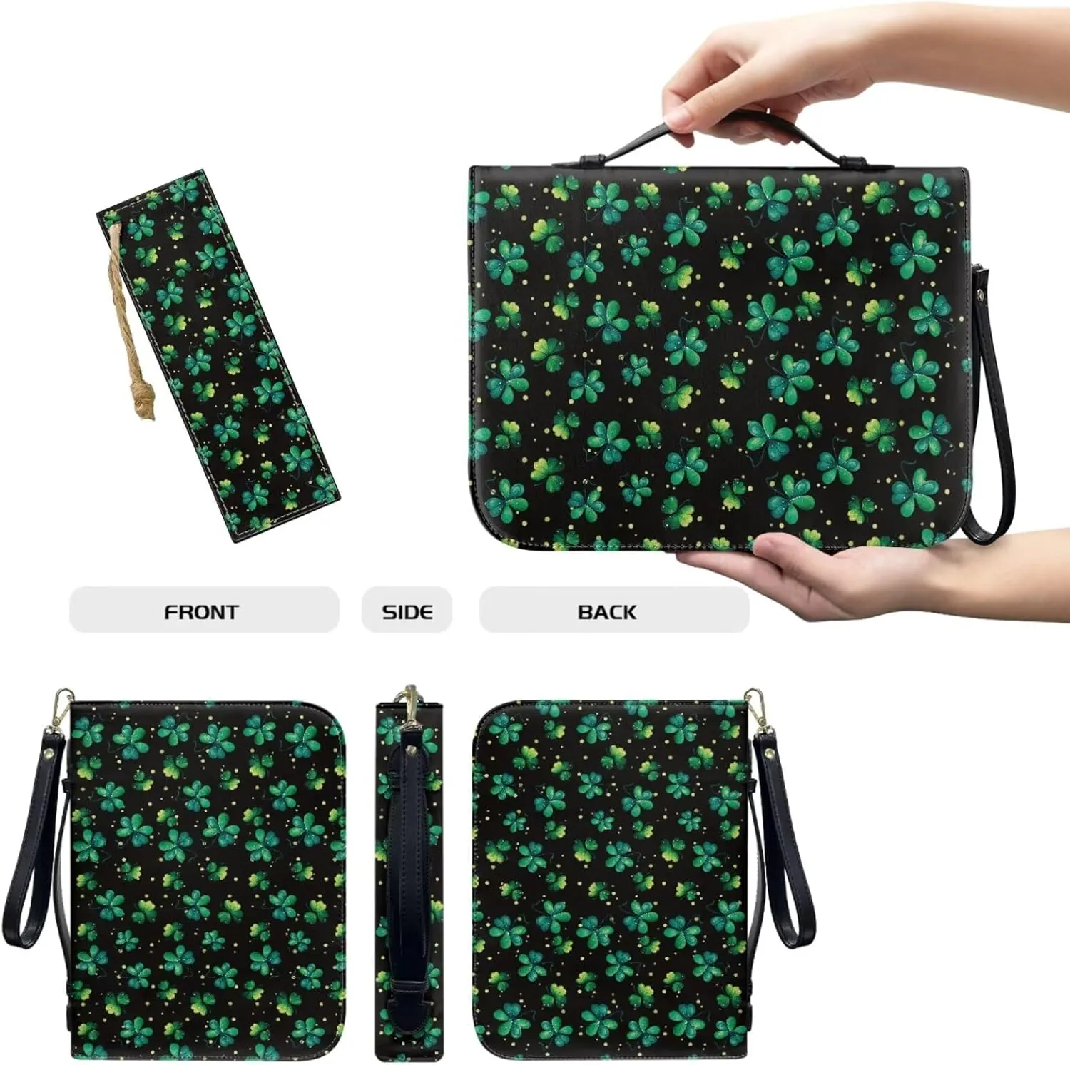 Bible Case for Women, Carrying Case With Handle and Zipper Pocket, Covers, Bags, Totes and Accessories