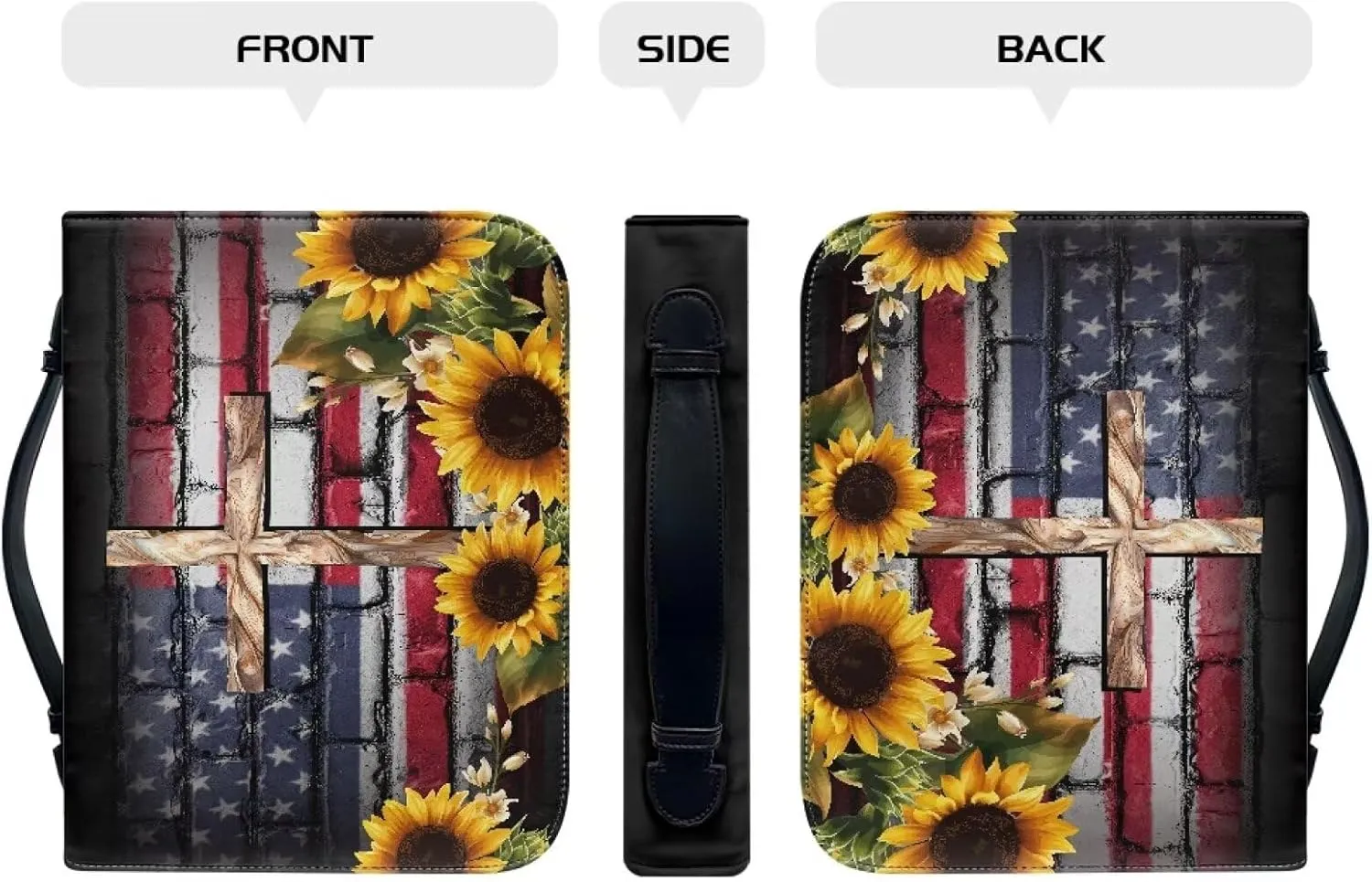 Bible Case for Women, Carrying Case With Handle and Zipper Pocket, Covers, Bags, Totes and Accessories