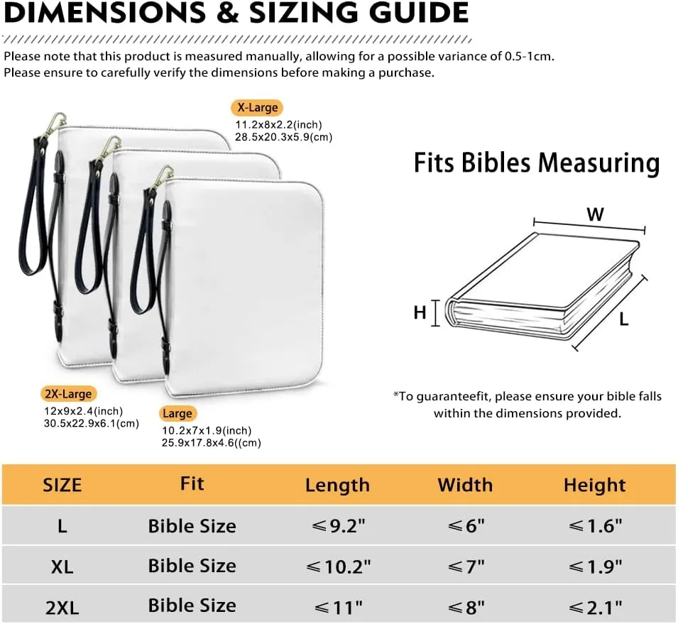 Bible Case for Women, Carrying Case With Handle and Zipper Pocket, Covers, Bags, Totes and Accessories