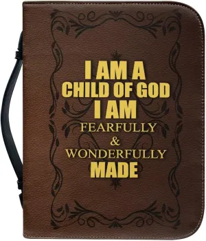 Bible Covers for Men and Women, Multi Pockets Bible Bag Tote for Girls with Handle, Durable Scripture Bag