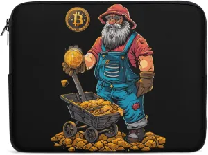Bitcoin Miner Funny Laptop Sleeve Case Lightweight Computer Carrying Bag Briefcase 10 Inch/12 Inch/ 13 Inch/15 Inch/17 Inch