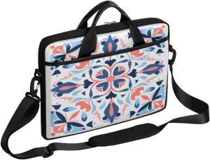 Black And White Butterfly Laptop Bag for Men Women 13-15 Inch Case Bags Sleeve Shoulder with Anti Slip Removable