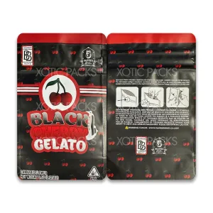 Black Cherry Gelato (Dark Cherry) Mylar Bag 3.5 Grams |Ziplock Baggies