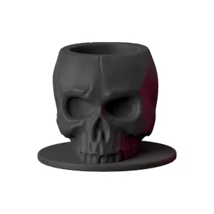 Black Skull Silicone Ink Cups – Pack of 200