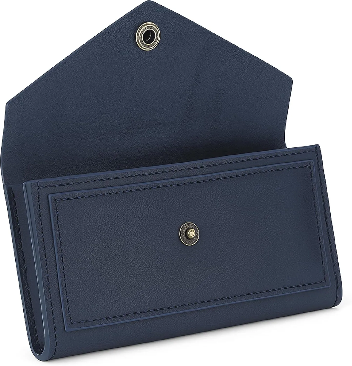 Blue Leather Cash Envelopes for Money Pouch Currency Holders - Soft Leather Money Bag Mobile Holder for Travel - Genuine Leathers Wallets for Women Money Bag - Travel Money Pouch Cash Holder