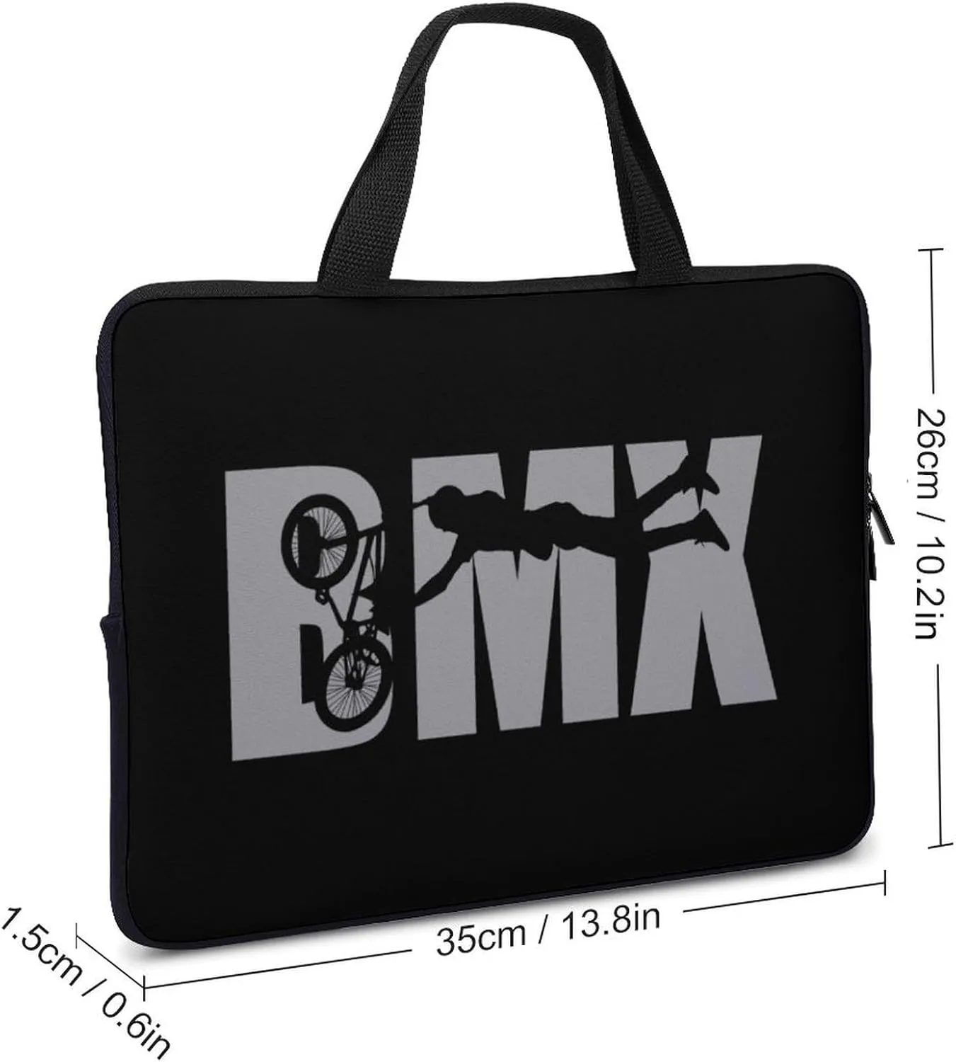 BMX Racing Bike Cycling Laptop Sleeve Portable Waterproof Computer Bag Pouch Handbag Protective Sleeve