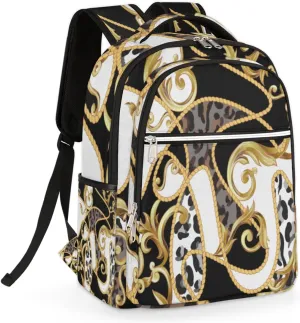Boho Palace Motifs Travel Laptop Backpack for Women Lightweight Laptop Bag Fits 15.6 inch Laptop Durable Travel Backpack Casual Daypack for Work Business Daily Use
