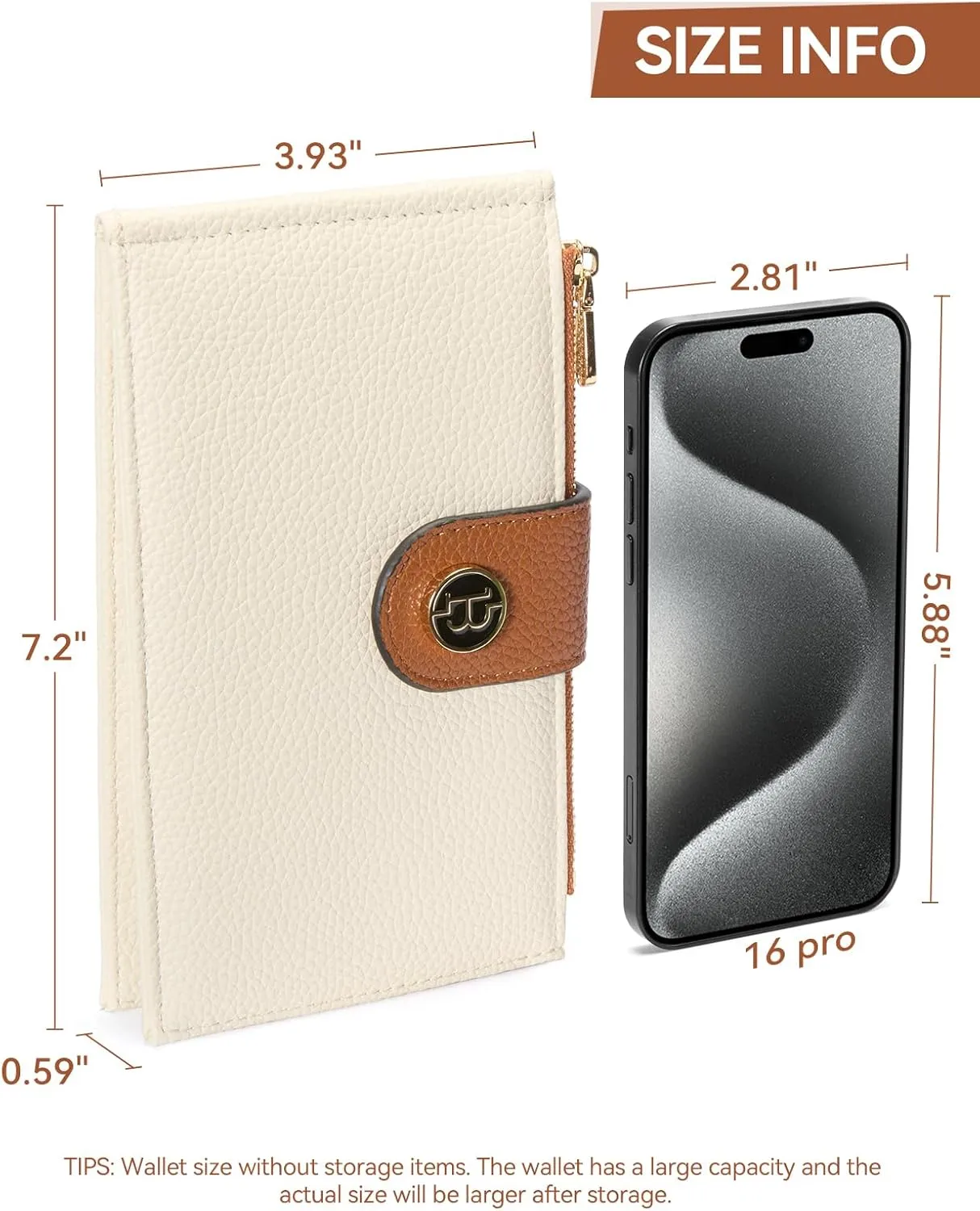 BOSTANTEN Leather Wallets for Women RFID Blocking Slim Bofild Purse Card Holder with Zipper Pocket