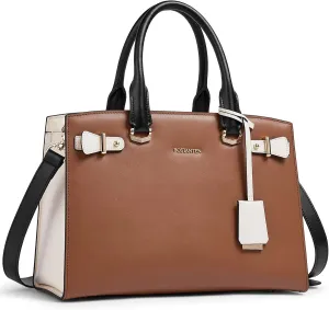 BOSTANTEN Women Leather Handbag Designer Satchel Purses Top Handle Shoulder Totes Crossbody Bag