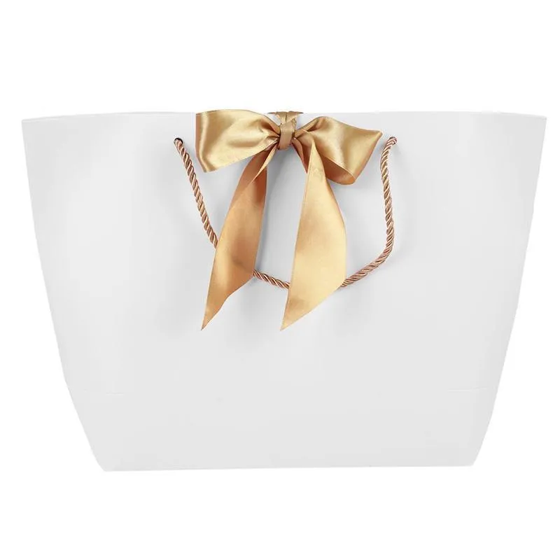 Bowknot Paper Gift Bags 50PCS 2Colours 2Sizes Paper
