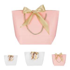 Bowknot Paper Gift Bags 50PCS 2Colours 2Sizes Paper