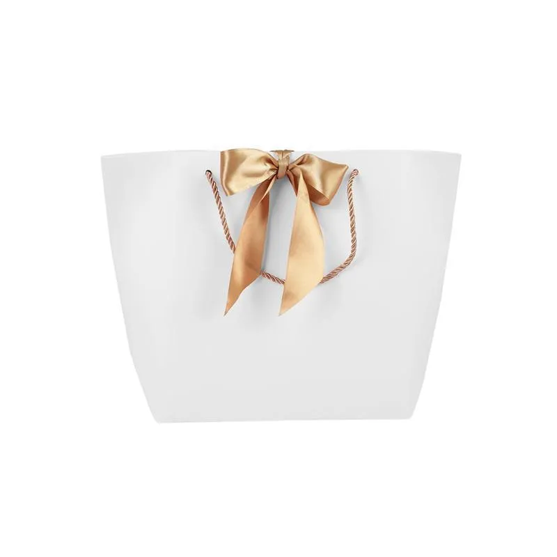 Bowknot Paper Gift Bags 50PCS 2Colours 2Sizes Paper