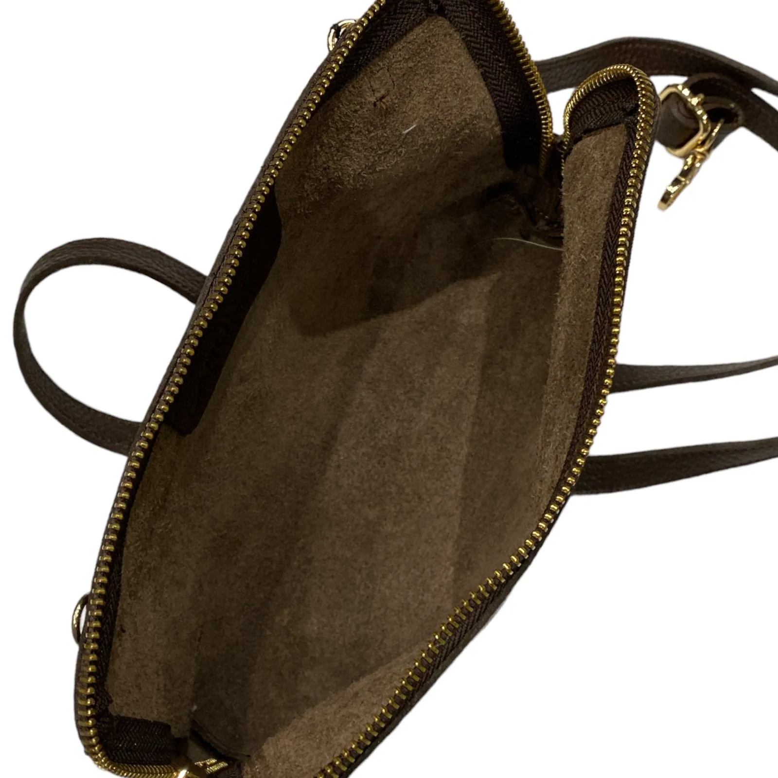 Box XL. Brown leather messenger bag