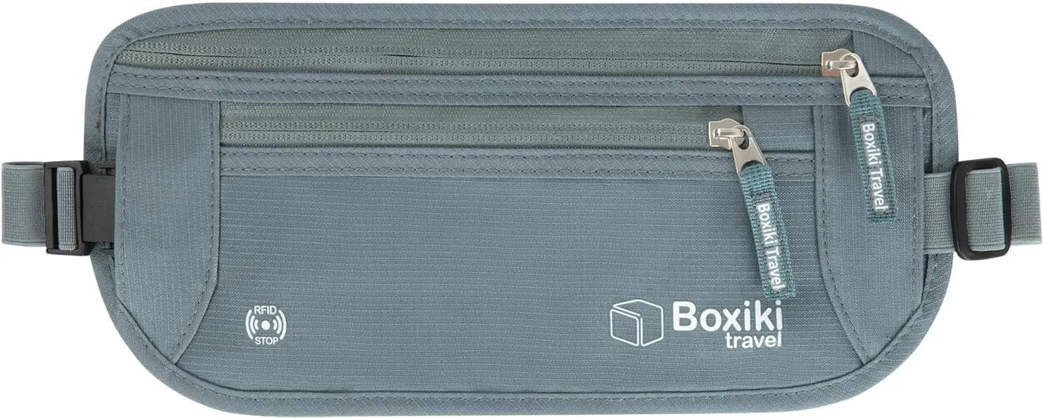 Boxiki Travel Unisex Adult Casual, Gray, 11.22 x 5.51 Inches