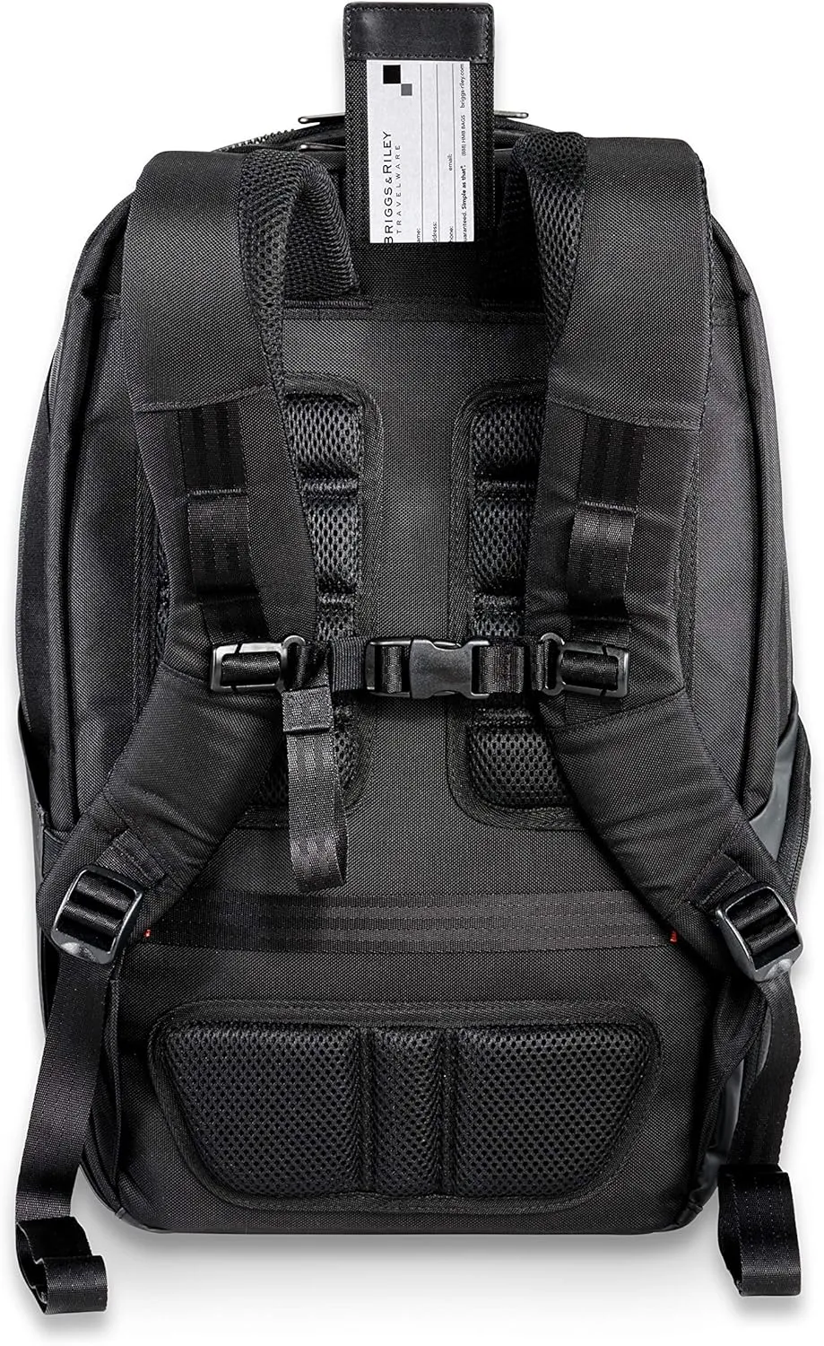 Briggs & Riley Cargo Backpack - Carry On Travel Backpack for Women & Men, Personal Item Bag, Self-Repairing Zippers, Padded Straps, Fits up to 15" Laptop - ZDX Collection, Black