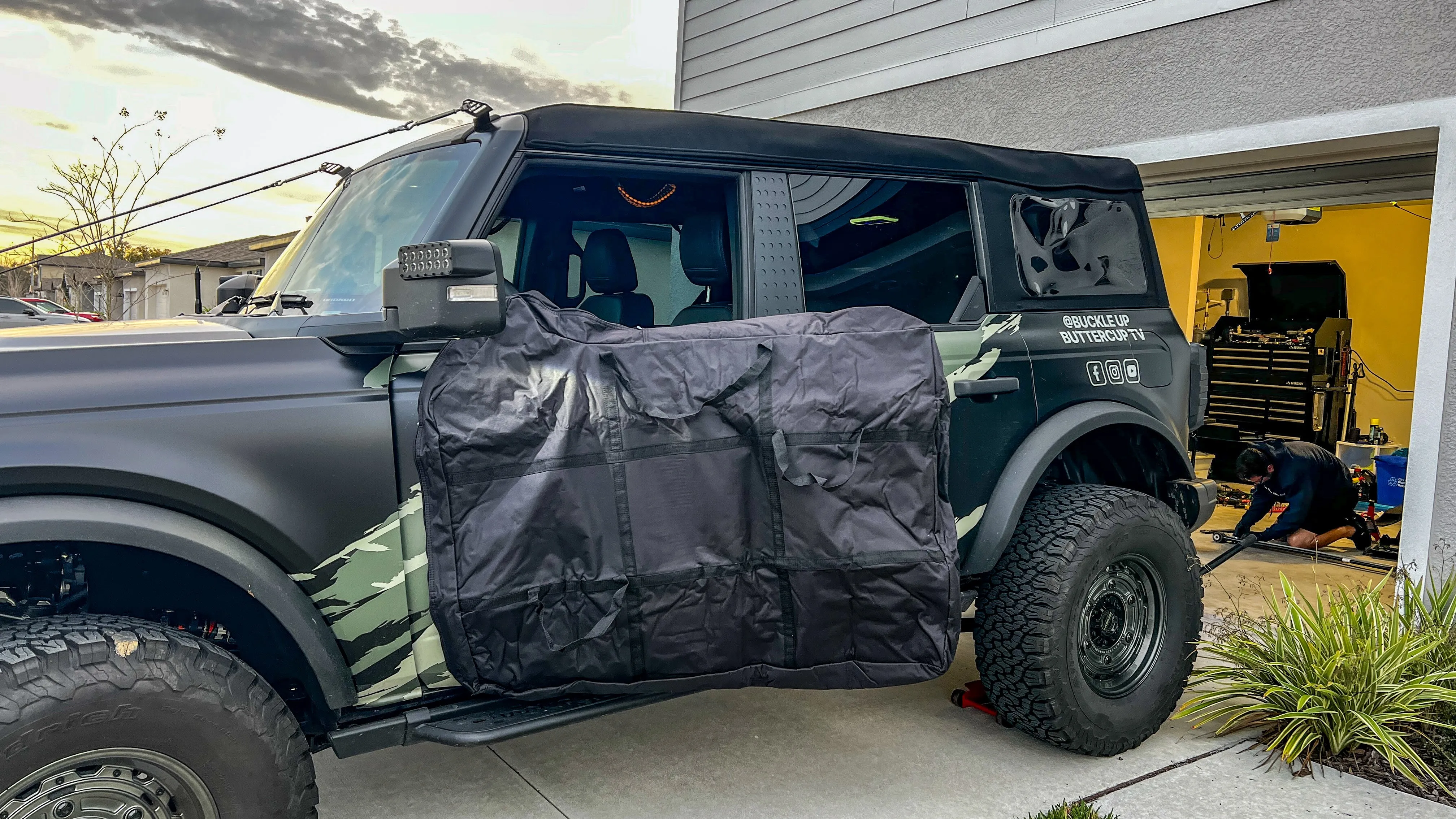 Buckle Up Off-Road FRONT Door Storage Bags for 2021  Ford Bronco 4-Door - 2 Bags