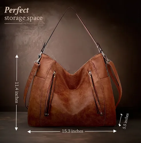 Caelora’s Modern Ease | Premium PU Leather Shoulder Bag
