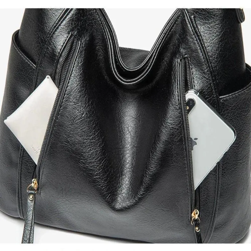 Caelora’s Modern Ease | Premium PU Leather Shoulder Bag