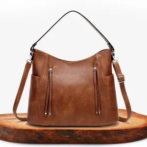Caelora’s Modern Ease | Premium PU Leather Shoulder Bag