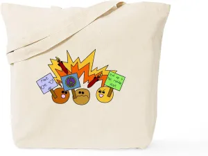 CafePress Middle Yeast Tote Bag Reusable Natural Beige Canvas Shopping Bag