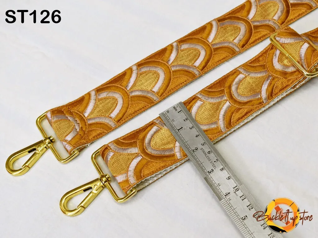 Camera Strap Crossbody Strap for Purses Embroidered Adjustable Handbag Boho Bag Strap Embroidery Replacement Strap Guitar Strap Gift for her