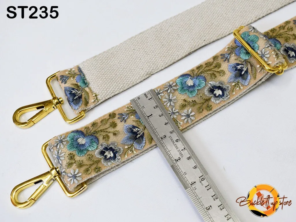 Camera Strap Detachable Crossbody Strap for Purses Embroidered Boho Handbag Messenger Bag Strap Replacement Strap Guitar Strap Gift for her