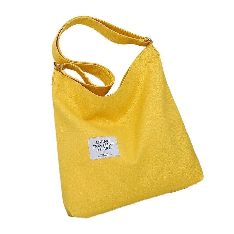 Canvas Tote Bag 1PC 6Colours 36x9x36cm