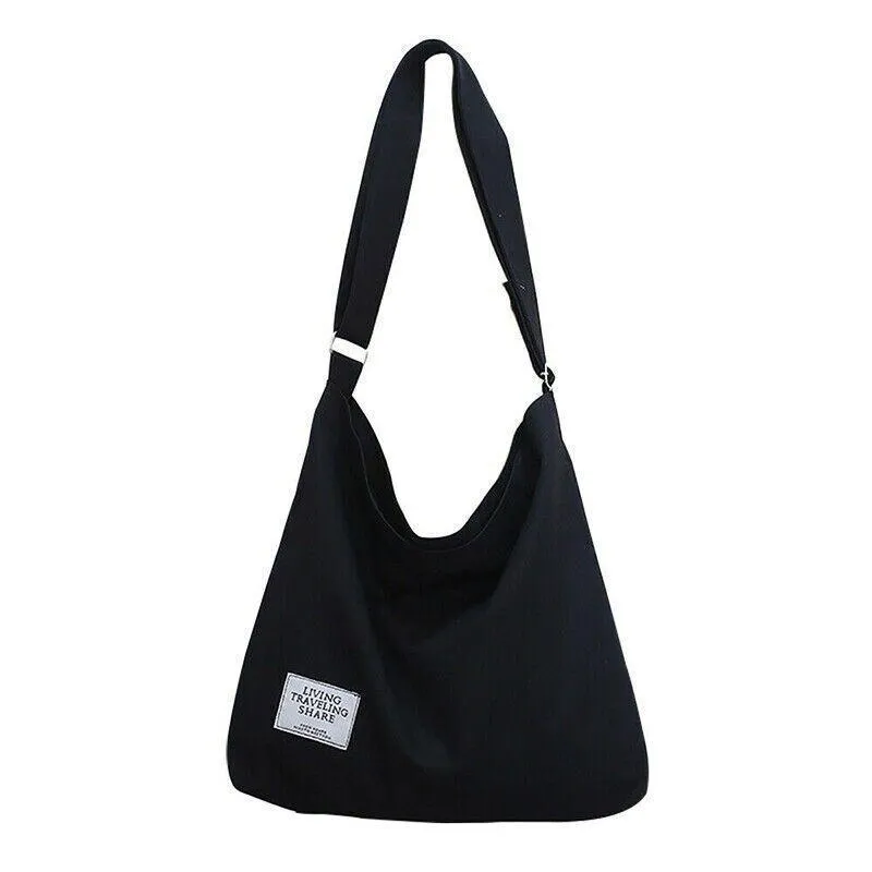 Canvas Tote Bag 1PC 6Colours 36x9x36cm