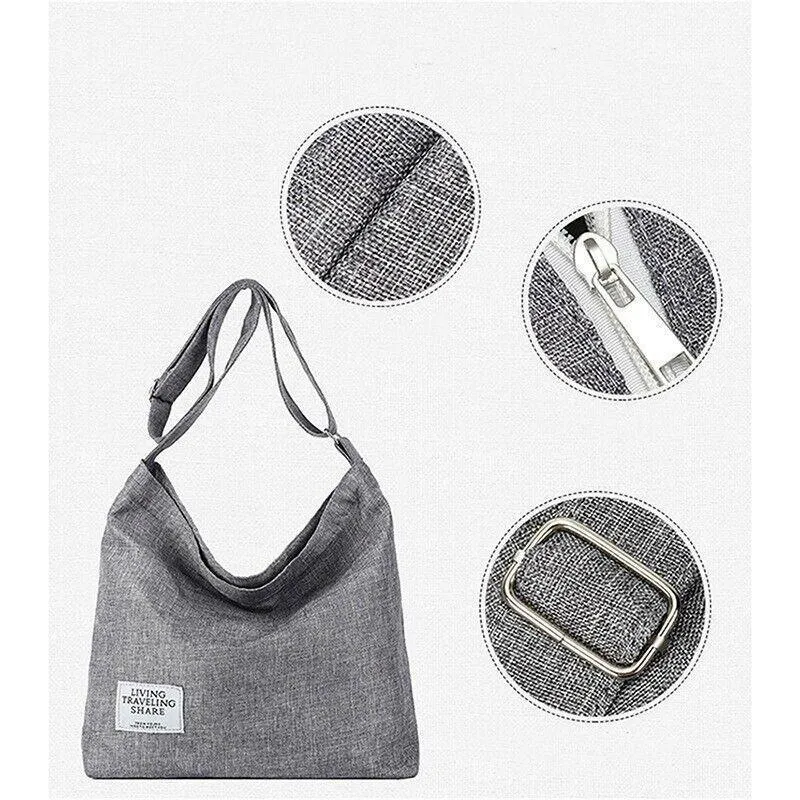 Canvas Tote Bag 1PC 6Colours 36x9x36cm