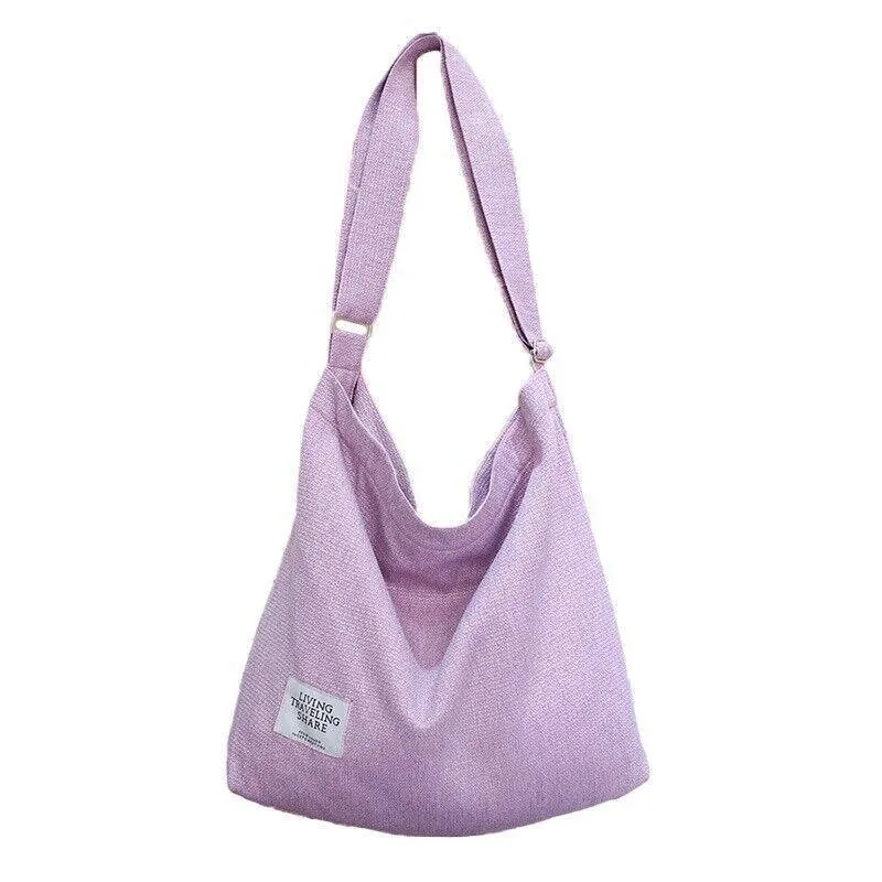 Canvas Tote Bag 1PC 6Colours 36x9x36cm