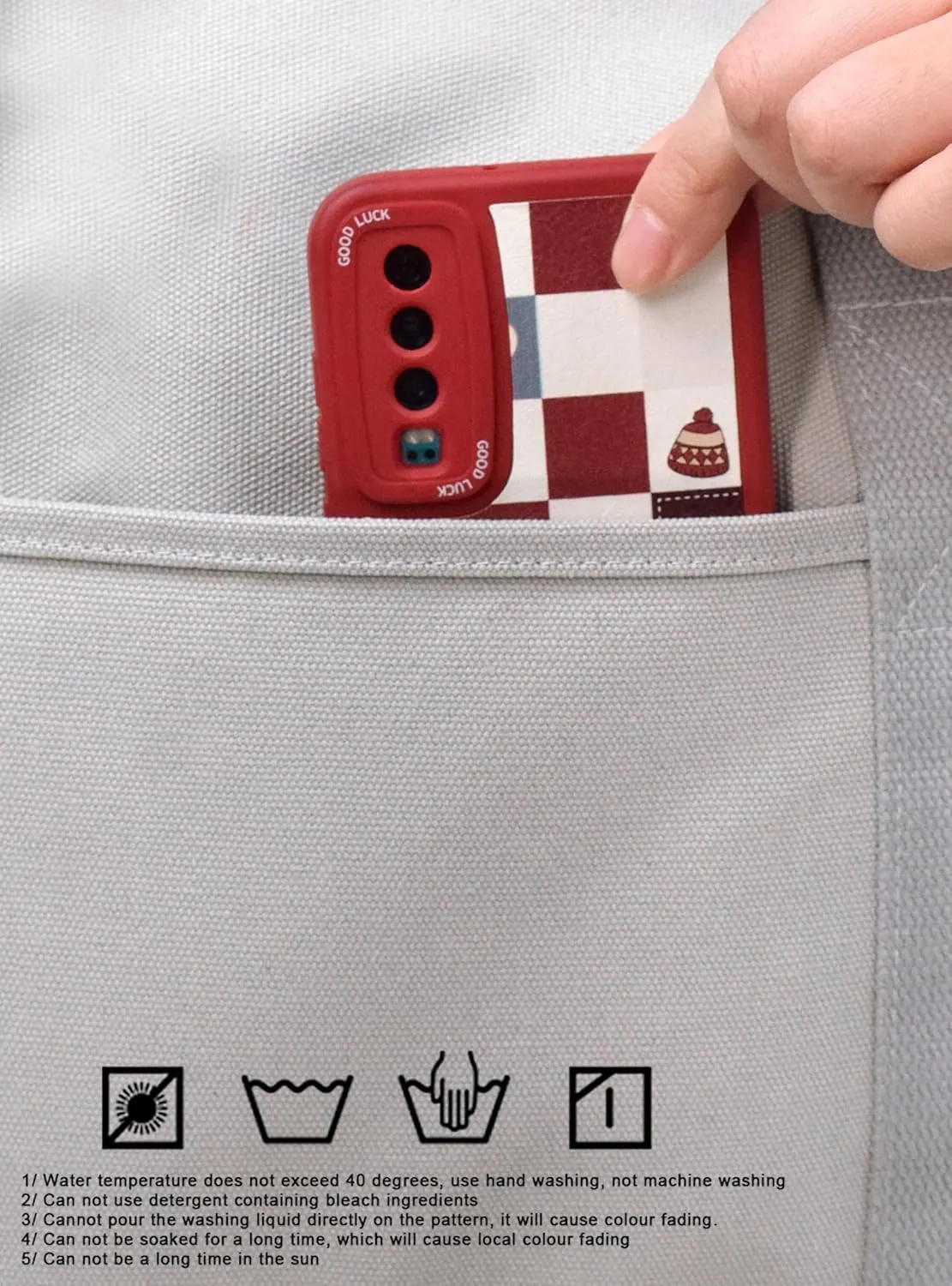 Canvas Tote Bag Casual Multi pockets Handbags Large Capacity Shopping Shoulder Bag with Pocket Bags Work Purses