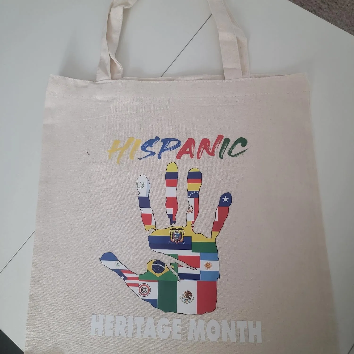 Canvas Tote Bag - Durable Rectangle Cotton Tote with 9.85” Top Handle, 14.9” x 15.7” Size, Lightweight & Eco-Friendly, Stylish Variety Available